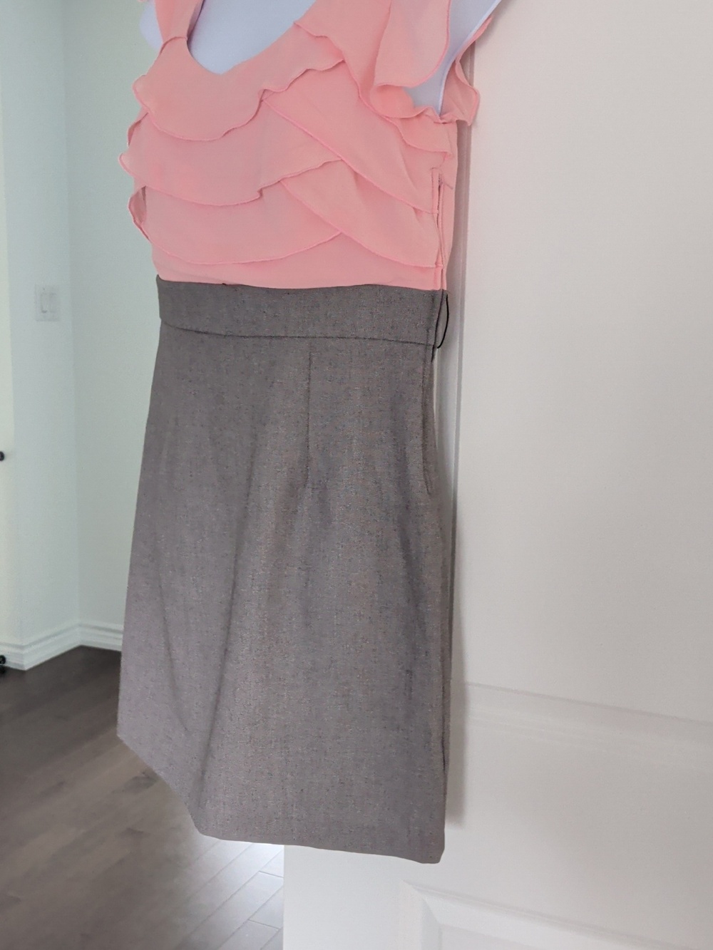 BCX Blush Pink And Grey Dress